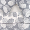 Gray Leafy Dreams Bedspread Set close-up