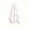 White waffle weave cotton baby blanket