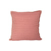 Pink cozy stripe throw pillow