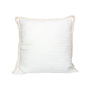 White cozy stripe throw pillow