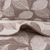 Brown Leafy Dreams Bedspread Set detail