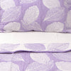 Purple Leafy Dreams Bedspread Set detail