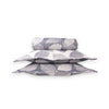 Stacked Leafy Dreams Bedspread Set in gray