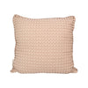 Beige waffle throw pillow