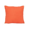 Orange waffle throw pillow